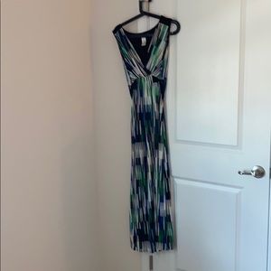 Long maxi dress vertical stripes